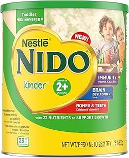 Nestlé NIDO Kinder Toddler Milk Beverage Powder Mix, 2 + Years, 23 Servings per Container, 138 Total Servings, 6x800g (4,800g)