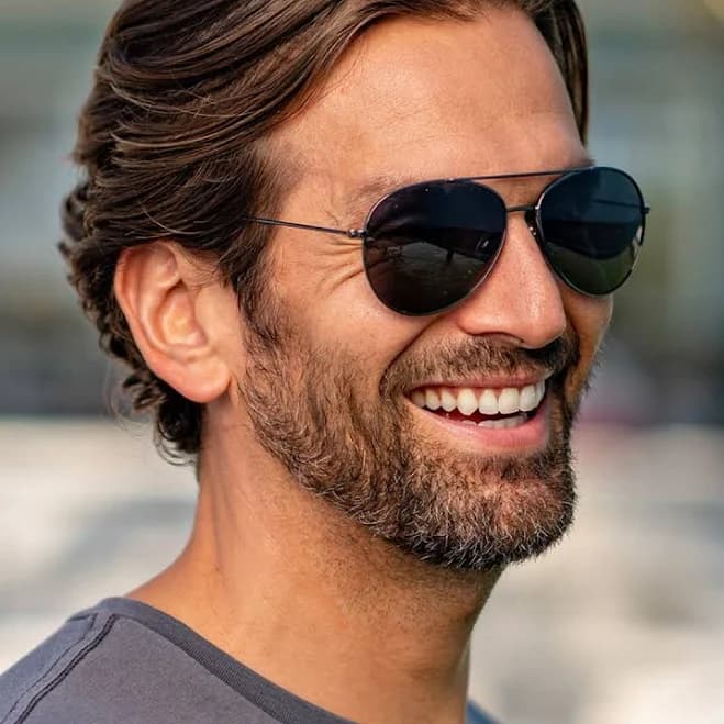 Panama Jack Polarized Pilot Aviator Sunglasses with UVA/UVB Protection