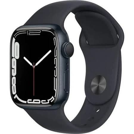 used Pre-owned Apple Watch Series 7 41mm GPS - Midnight Aluminum Case - Midnight Sport Band (2021) - Fair, Size: 41 mm, Black
