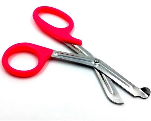 Pink Handle Stainless Steel Blades Trauma Shears