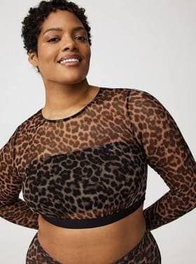 Torrid Women's Mesh Under-It-All Crop Top