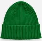 Rib-Knitted Beanie – Green – Children – ARKET WW