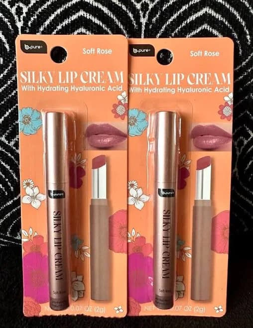 2pk B Pure Soft Rose Nude Color Silky Lip Cream Smooth Moisturizing
