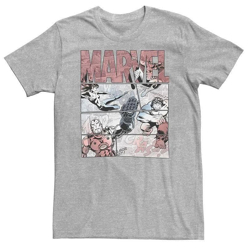 Marvel Men's Retro Comic Panel Tee