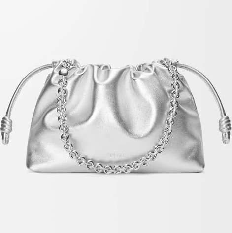 Loewe Women's Flamenco Metallic Leather Shoulder Bag