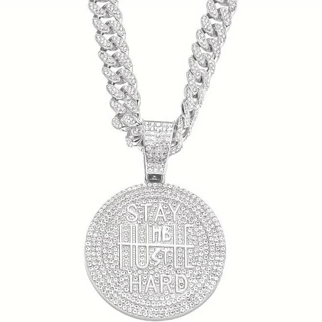 Iced Out Circle Chain Necklace