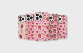 Strawberry Phone Case Cute Fruits Phone Cover for iPhone 16 Pro Max 15 14 13 12 11 Plus Samsung S25 Ultra S24 S23 S22 S21 S20 FE A16 A56 - Etsy UK