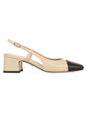 Sam Edelman Tarra Leather Slingback Pumps on SALE | Saks OFF 5TH