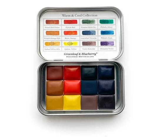 Warm & Cool Collection Watercolor Palette Half-Pans