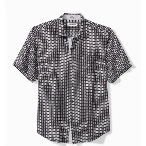 Tommy Bahama Men's Coasta Geo Silk Short-Sleeve Shirt