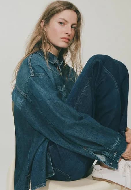 H&M Ladies Wide High Jeans