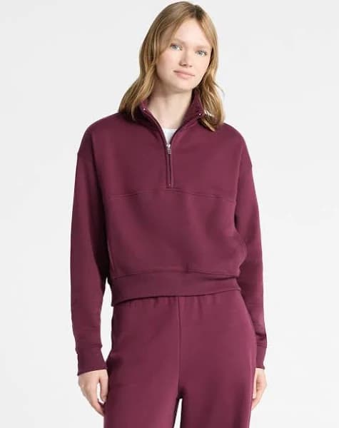 No Boundaries Women's Fleece Half Zip Pullover