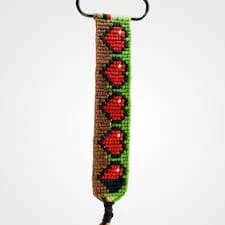 Minecraft Embroidery Keychain