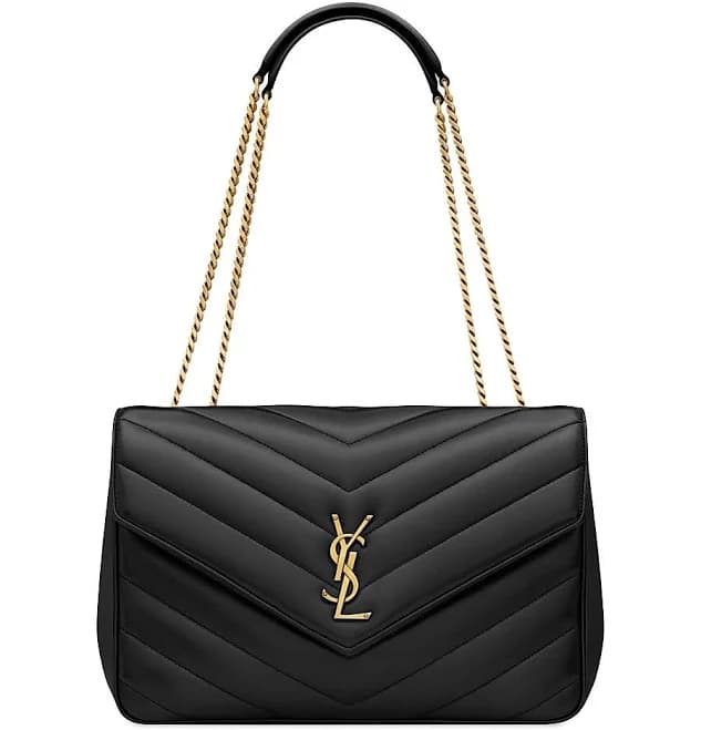 Saint Laurent Women's Loulou Large Matelassé Lambskin