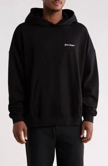 Palm Angels Classic Logo Hoodie - Black/White