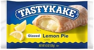 Glazed Lemon Pie, 4.5 oz, Individual Wrapped Snack (Pack of 6)