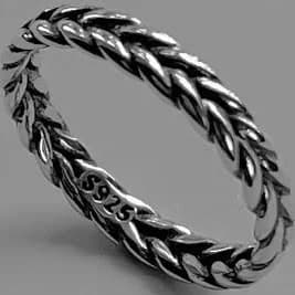 Sterling Silver Braided Band Ring