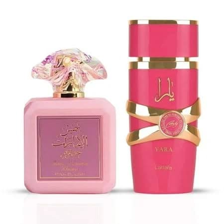 Pink Blush by Ard Al Zaafaran & Yara Candy by Lattafa Eau de Parfum Sprays 100ml