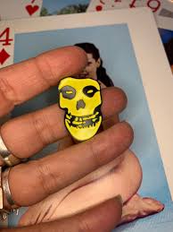 New Pin – Misfits Yellow Skull | Boardwalk Vintage