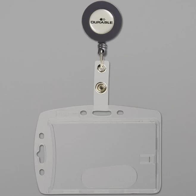 Durable Shell-Style ID Card Holder (10 Pack)