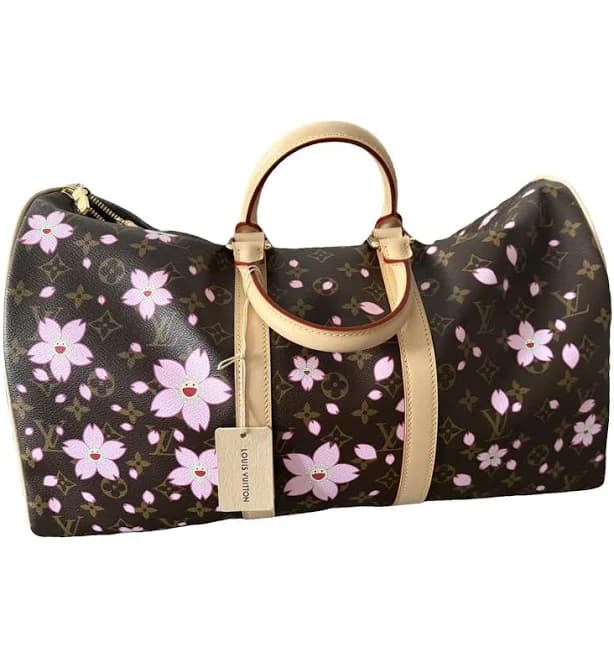 LOUIS VUITTON Keepall Bandoulière 45 Cherry Blossom Bag