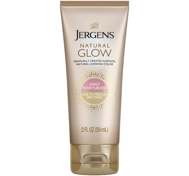 Jergens Natural Glow Sunless Tanning Lotion - Fair to Medium Skin, 2 fl oz