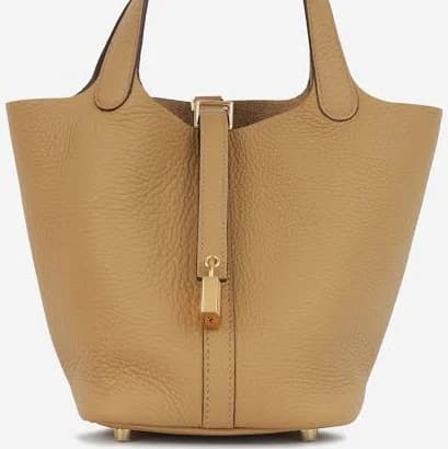 Hermès Picotin 18 - Biscuit Clemence | Gold Hardware