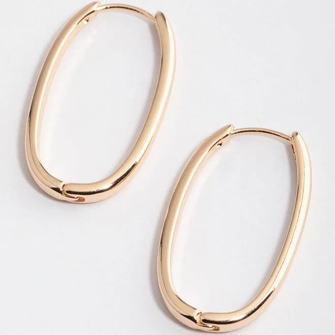 Lovisa Long Skinny Oval Hoop Earrings