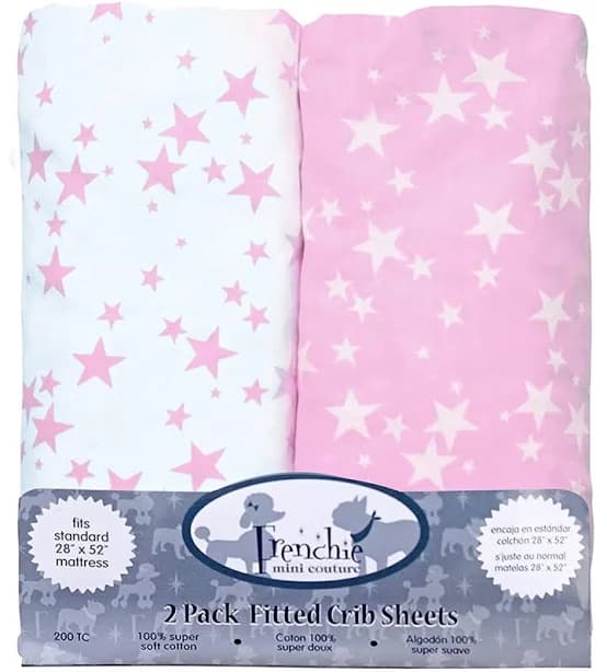 Frenchie Mini Couture Fitted Pack N Play Sheets