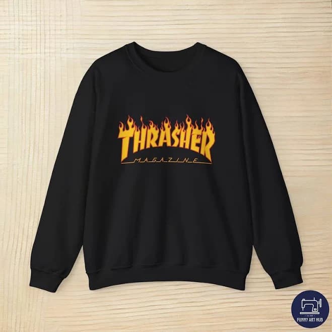 Thrasher Flame Logo Crewneck Sweatshirt