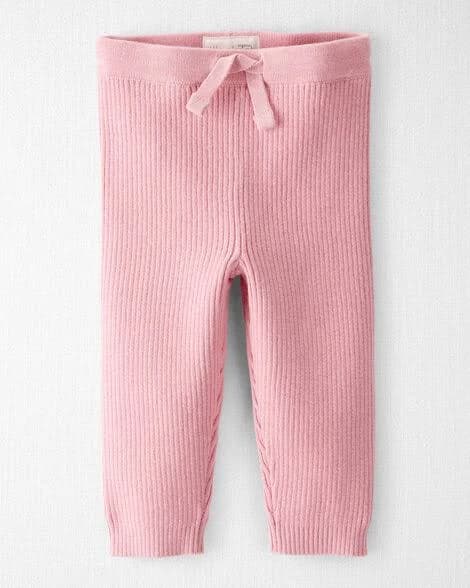 Little Planet Baby Girls Organic Cotton Sweater Knit Pants