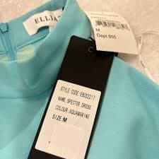 Elliatt Dress Womens Medium Blue Sleeveless Halter Neck Specter Asymmetric | eBay