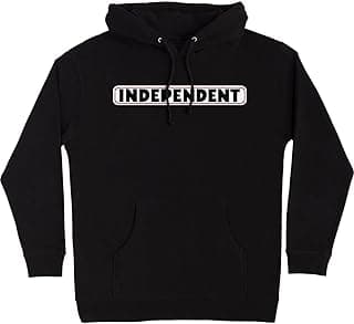 Pullover Hooded Heavyweight Sweatshirt Bar Logo Skate Sweatshirt