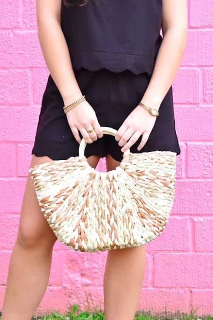 Woven Straw Tote