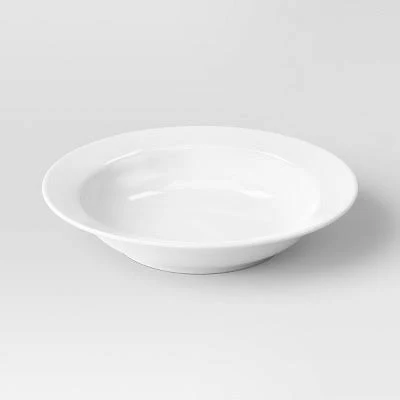 Threshold 14.8 fl oz White Porcelain Round Rim Dinner Bowl