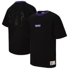 Toronto Raptors Mitchell & Ness Unisex Playmaker Vintage Logo T-Shirt - Black