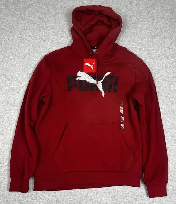 PUMA Men's Embroidered Fleece Hoodie
