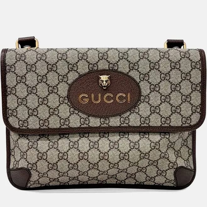 Gucci Vintage Supreme Canvas Shoulder Bag