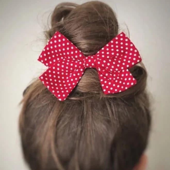 Kids Polka Dot Hair Bow