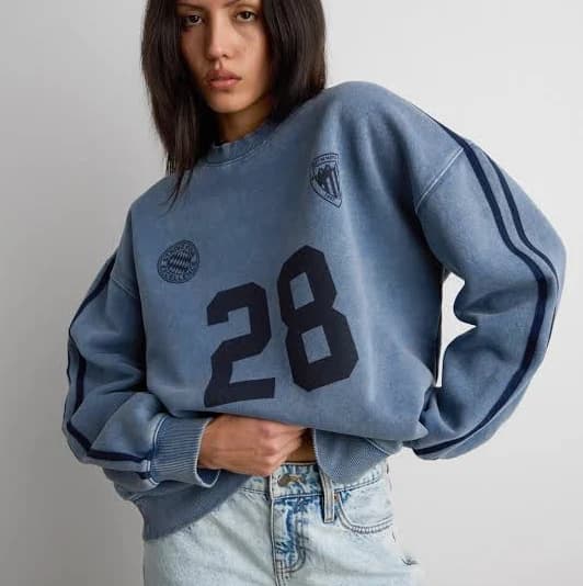 Oak + Fort Graphic Print Sweatshirt