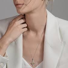 North Star Citrine Pendant in Sterling Silver in Sterling Silver | Shane Co.