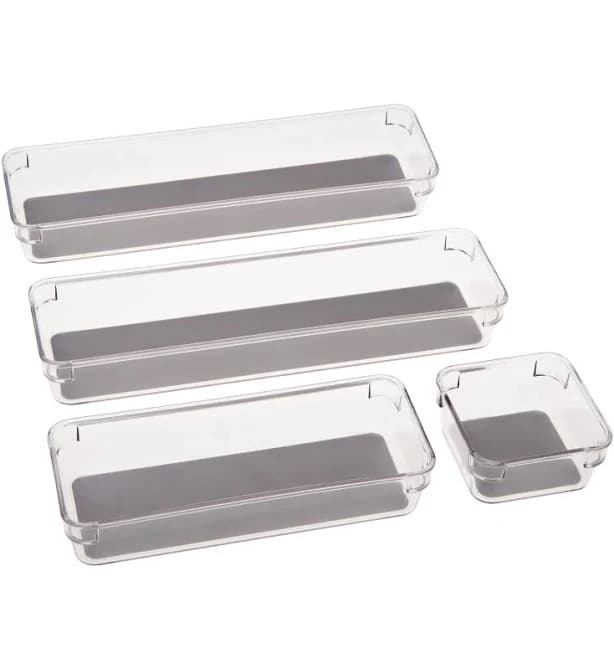 Simplify Multipurpose Drawer Organizers 4-Pack