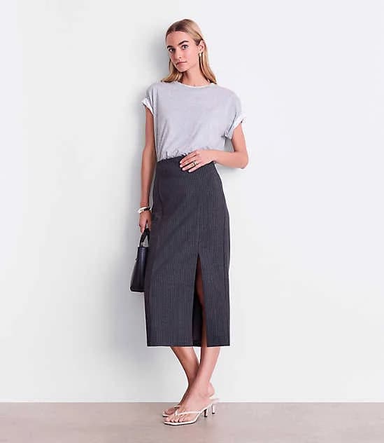 Loft Women's Petite Versa Relaxed Jersey Crew T-Shirt