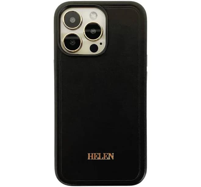 Valerie Constance Personalized Custom iPhone 13 Series Smooth Leather Case