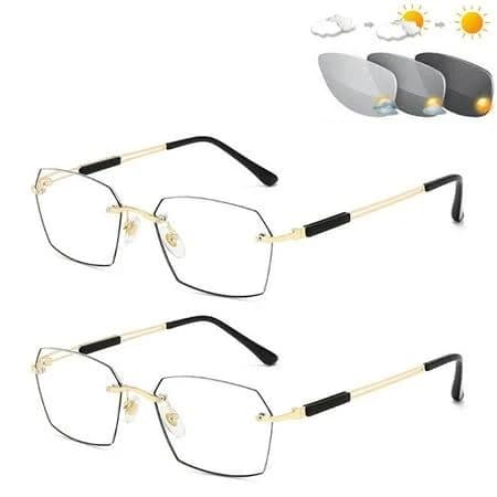 Men's Fashion Blue Light Blocking Rimless Reading Glasses