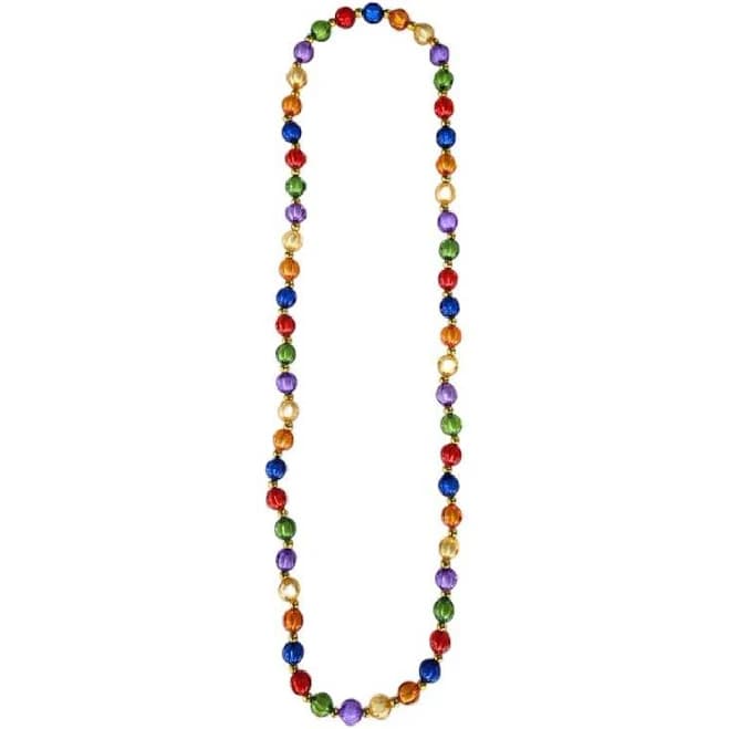 14mm Round Rainbow Prism Bead Necklace