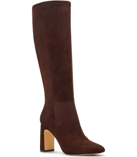 Madden Girl Women's Wisee Block Heel Knee High Dress Boots