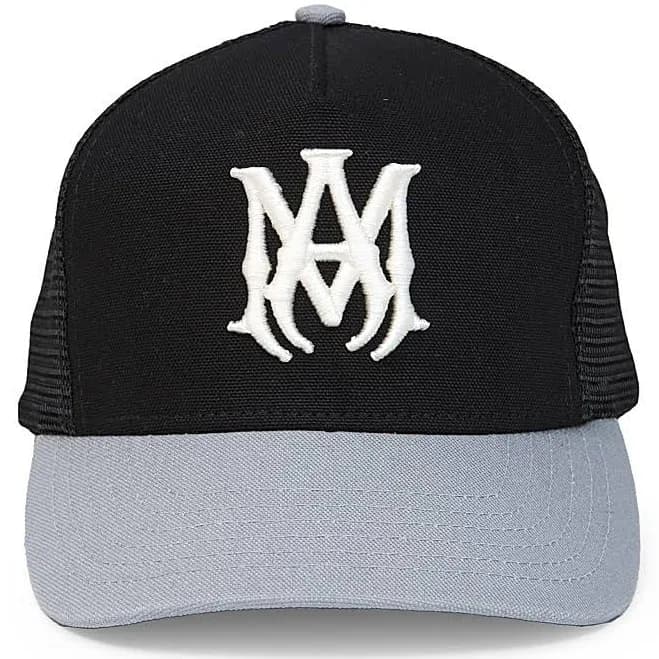 Amiri MA Outline Embroidered Canvas Trucker Hat