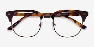 Komorebi Browline Black Silver Full Rim Eyeglasses | Eyebuydirect