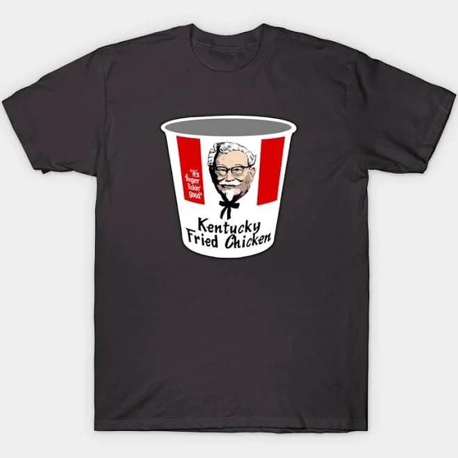 Officially Licensed KFC Colonel Sanders Chicken the Hard Way T-Shirt